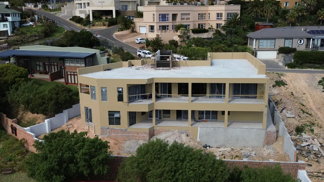 House Makhene finished, the front elevation from the road